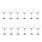 Servizio Calici da Vino Rosso o Bianco Eco Cristallo Minimale 12 Pz - Etera Viadurini