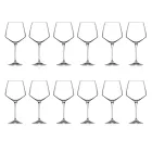 Servizio Calici da Vino Rosso o Bianco Eco Cristallo Minimale 12 Pz - Etera Viadurini