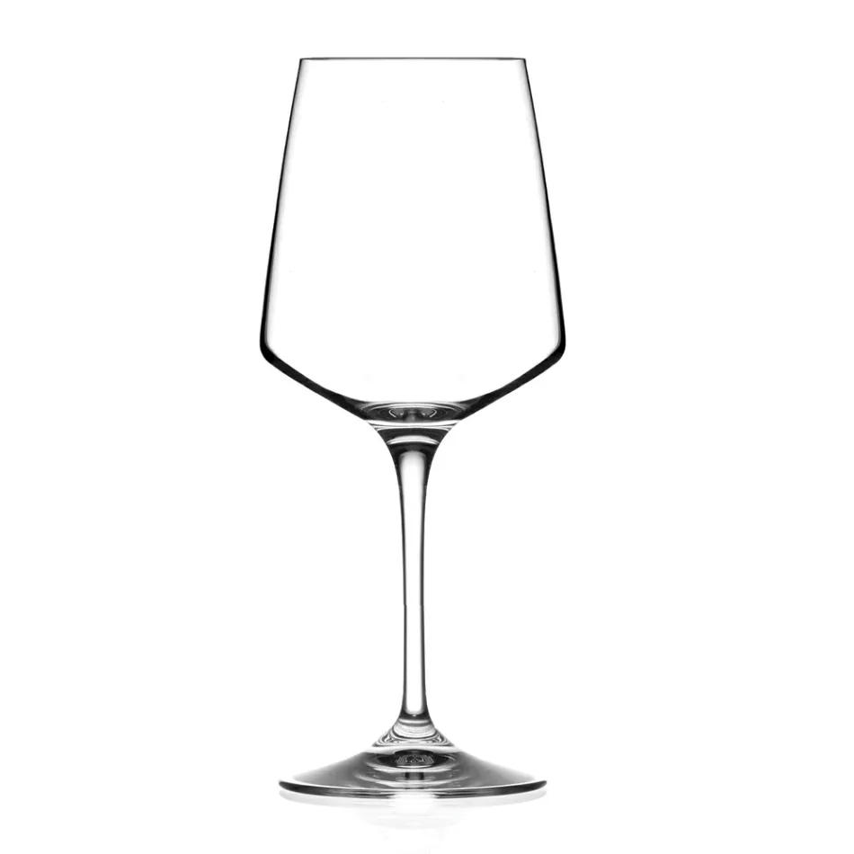 Servizio Calici da Vino Rosso o Bianco Eco Cristallo Minimale 12 Pz - Etera Viadurini