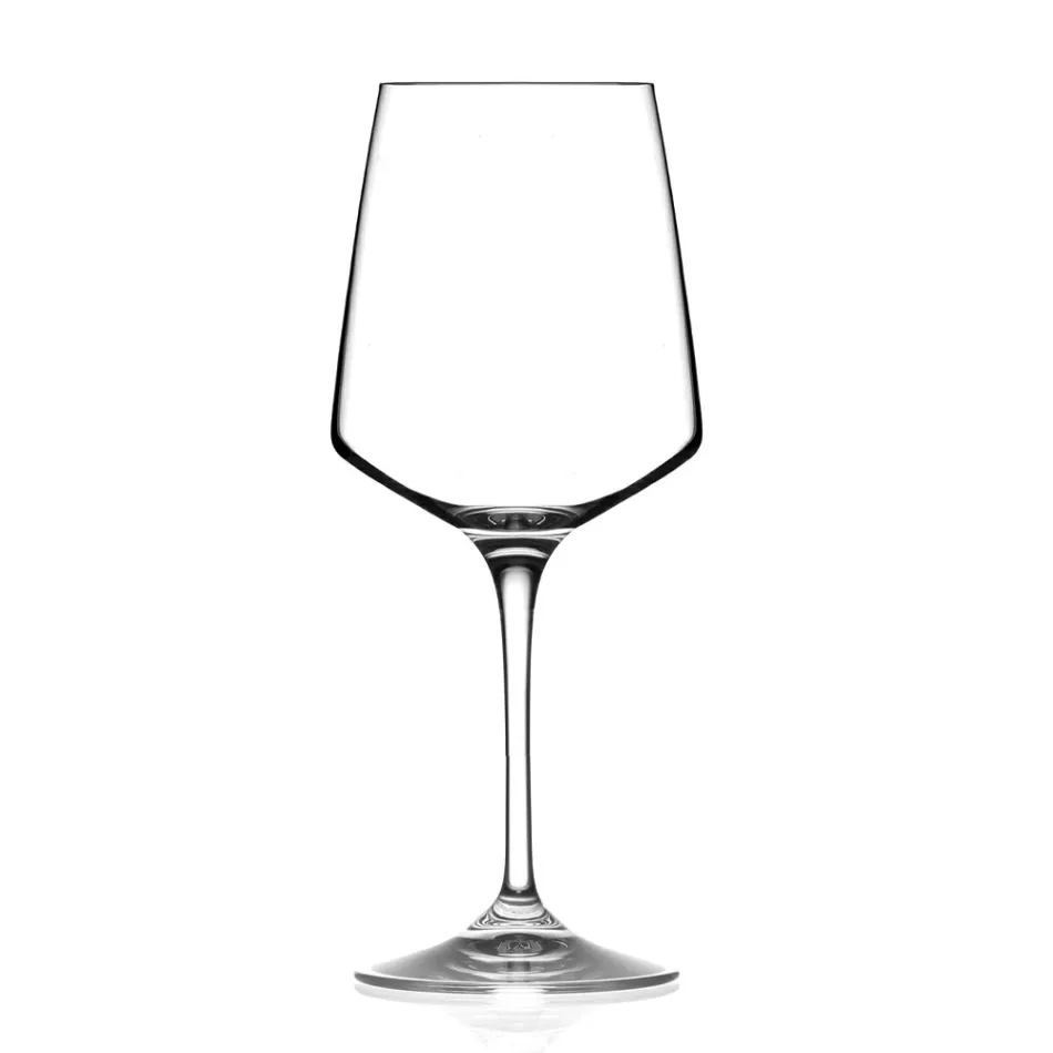 Servizio Calici da Vino Rosso o Bianco Eco Cristallo Minimale 12 Pz - Etera Viadurini