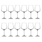 Servizio Calici da Vino Rosso o Bianco Eco Cristallo Minimale 12 Pz - Etera Viadurini