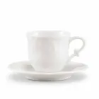 Servizio Completo da Colazione 22 Pezzi in Porcellana Bianca - Gimignano Viadurini