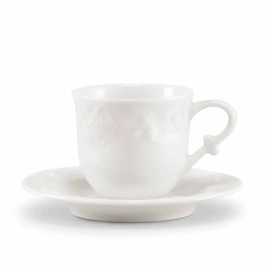 Servizio Completo da Colazione 22 Pezzi in Porcellana Bianca - Gimignano Viadurini