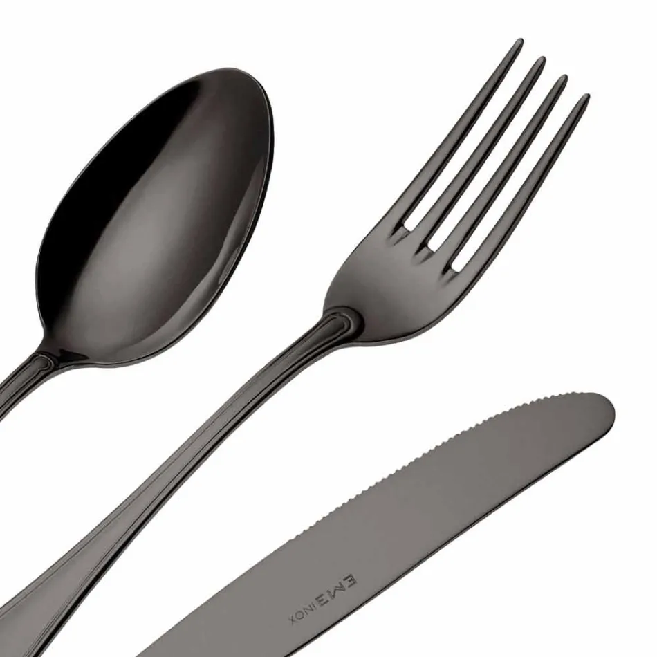 Servizio Completo di Posate in Acciaio Inox Design di Lusso 24 Pezzi - Boss Viadurini