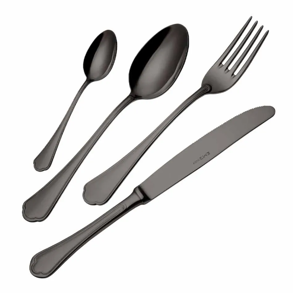 Servizio Completo di Posate in Acciaio Inox Design di Lusso 24 Pezzi - Boss Viadurini