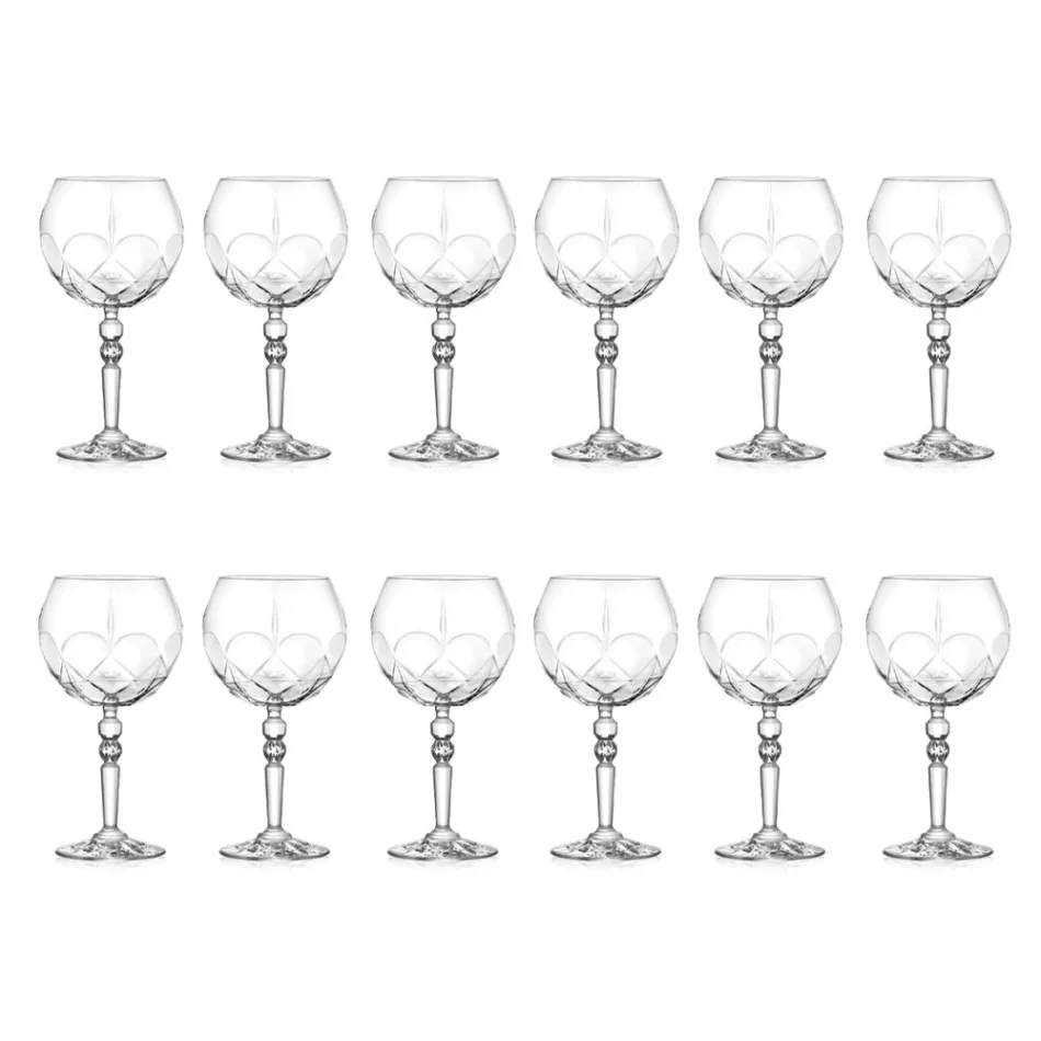 Servizio di Calici da Cocktail Gin Tonic in Eco Cristallo 12 Pz - Bromeo Viadurini