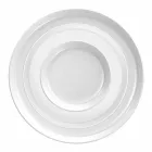 Servizio di Piatti Moderni Bianchi Design da Pranzo Porcellana 24 Pezzi - Artico Viadurini