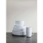 Servizio di Piatti Moderni Bianchi Design da Pranzo Porcellana 24 Pezzi - Artico Viadurini