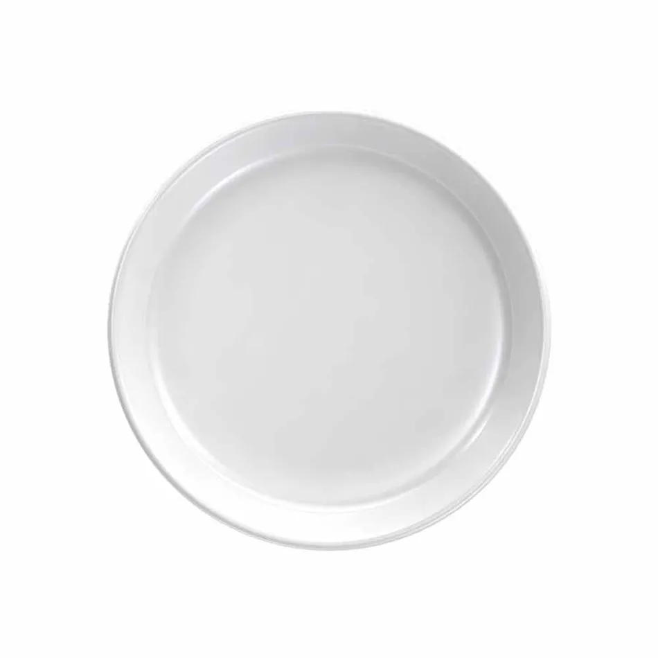 Servizio di Piatti Moderni Bianchi Design da Pranzo Porcellana 24 Pezzi - Artico Viadurini
