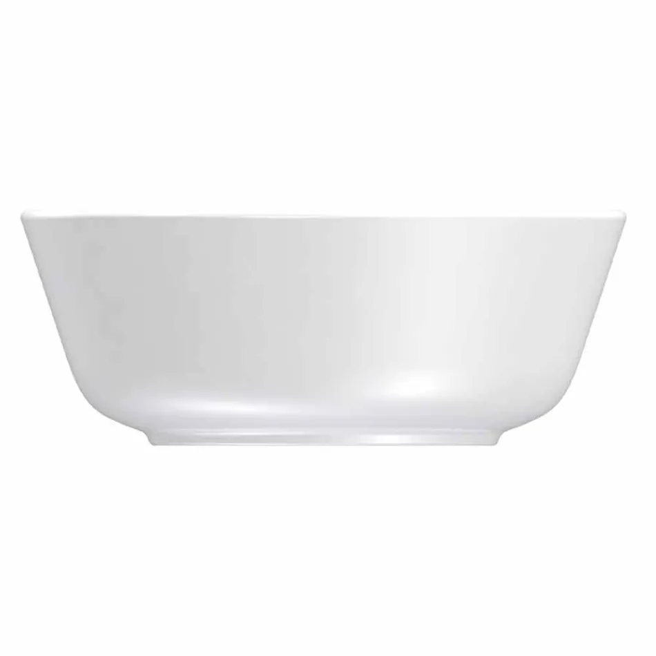 Servizio di Piatti Moderni Bianchi Design da Pranzo Porcellana 24 Pezzi - Artico Viadurini