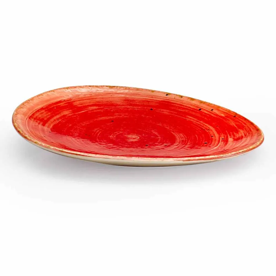 Servizio Piatti da Aperitivo 12 Pezzi in Gres Colorato di Design Moderno - Simba Viadurini