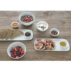 Servizio Piatti da Aperitivo in Porcellana Design Moderno 8 Pezzi - Galatino Viadurini