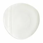 Servizio Piatti in Porcellana Bianca Design Moderno ed Elegante 23 Pezzi - Nalah Viadurini