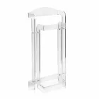Servomuto design moderno in plexiglass trasparente Mose, made in Italy Viadurini