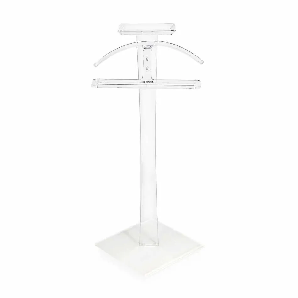 Servomuto in plexiglass trasparente design moderno Benny made in Italy Viadurini