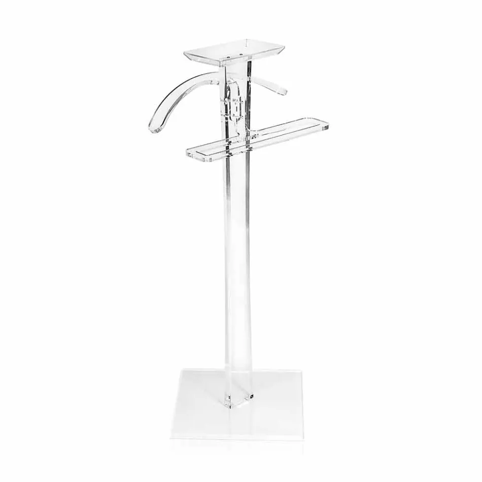 Servomuto in plexiglass trasparente design moderno Benny made in Italy Viadurini