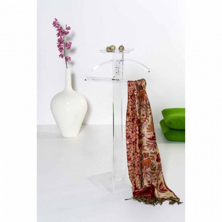 Servomuto in plexiglass trasparente design moderno Benny made in Italy Viadurini