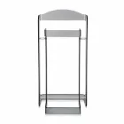 Servomuto moderno di design in plexiglass fumè Mose, made in Italy Viadurini