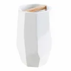 Set accessori da bagno di design da appoggio in legno e resina Rivalba Viadurini