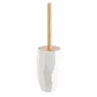 Set accessori da bagno di design da appoggio in legno e resina Rivalba Viadurini