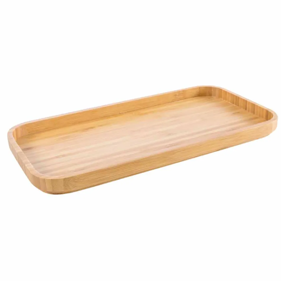 Set accessori da bagno di design da appoggio in legno e resina Rivalba Viadurini