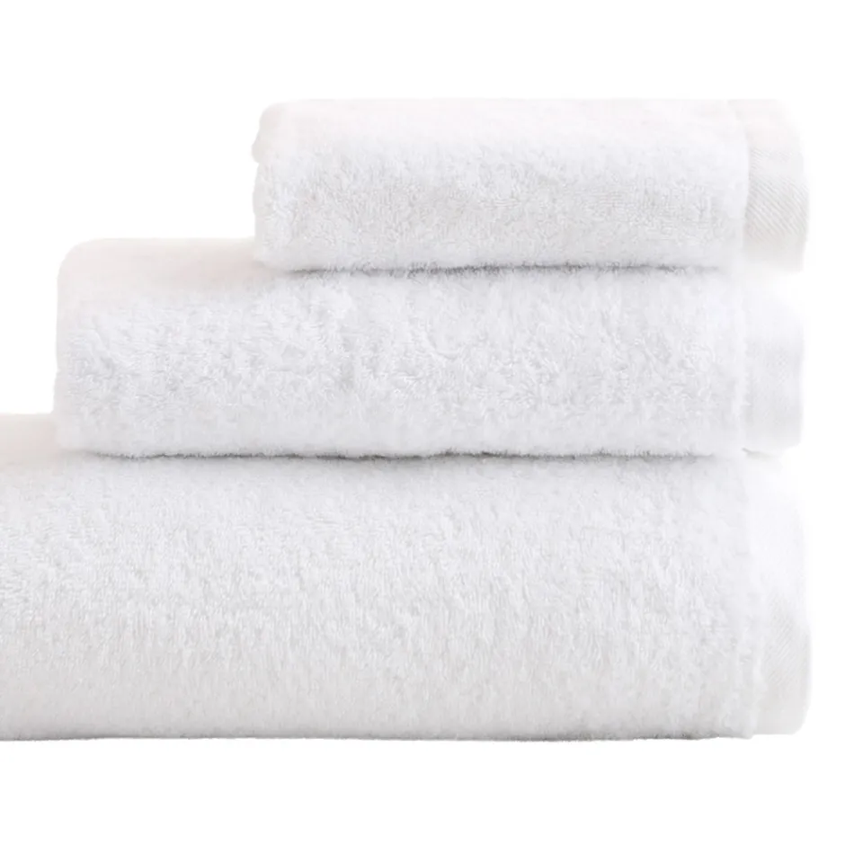 Set Bagno 8 Pezzi in Spugna di Puro Cotone Tutto Tinto in Capo - Smooth Viadurini