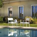 Set di 2 Poltrone con Tavolino in Alluminio di Diverse Finiture - Souvenir