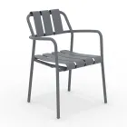 Set di 2 Poltrone da Giardino Realizzate Interamente in Alluminio - Risplendente Viadurini