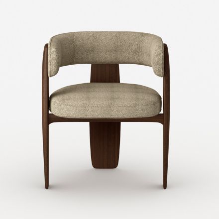 Set di 4 Sedie da Pranzo in Legno Massello di Design Made in Italy - Cilene Viadurini