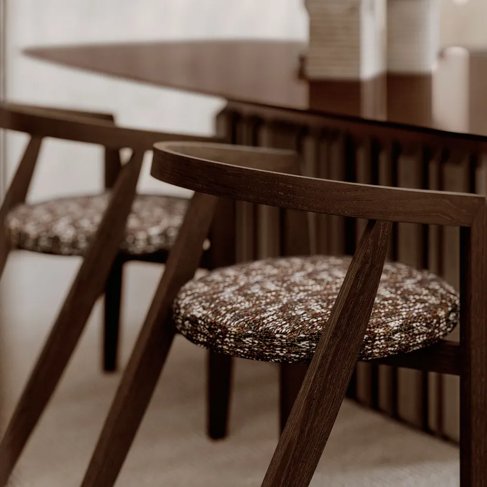 Set di 4 Sedie Moderne in Legno Massello di Alta Qualità Made in Italy - Vela Viadurini
