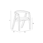 Set di 4 Sedie Moderne in Legno Massello di Alta Qualità Made in Italy - Vela Viadurini