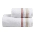 Set di Asciugamani Viso con Ospite in Spugna di Cotone con Doppia Balza - Serenity Viadurini