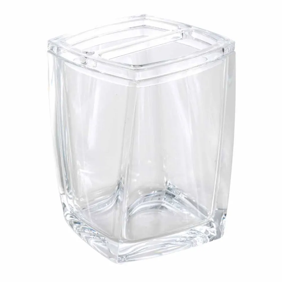 Set dispenser+bicchiere+portasapone da bagno di design Torraca Viadurini