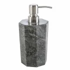 Set moderni accessori per bagno in marmo grigio venato Montafia Viadurini