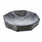 Set moderni accessori per bagno in marmo grigio venato Montafia Viadurini