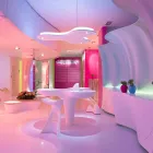 Sgabello alto colorato Slide Koncord design moderno prodotto in Italia Viadurini