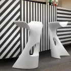 Sgabello alto colorato Slide Koncord design moderno prodotto in Italia Viadurini