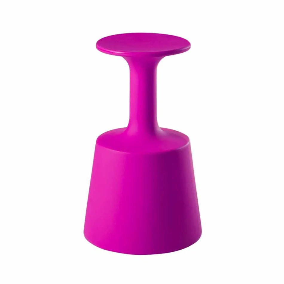 Sgabello alto da bar colorato Slide Drink moderno realizzato in Italia Viadurini