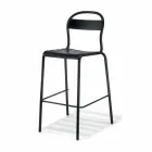 Sgabello Alto da Esterno in Alluminio Impilabile Made in Italy, 2 Pezzi - Trixie Viadurini