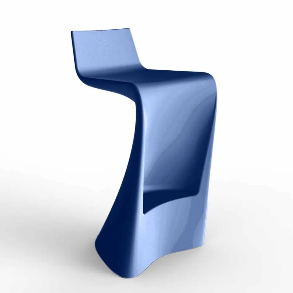 Sgabello bar per esterno design moderno Wing Vondom in polietilene Viadurini