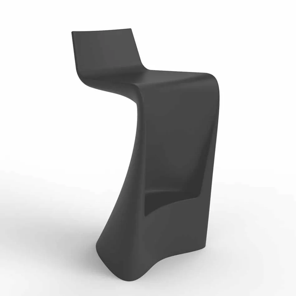 Sgabello bar per esterno design moderno Wing Vondom in polietilene Viadurini