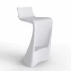 Sgabello bar per esterno design moderno Wing Vondom in polietilene Viadurini