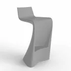 Sgabello bar per esterno design moderno Wing Vondom in polietilene Viadurini