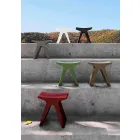 Sgabello Basso da Esterno in Polipropilene Made in Italy - Prue Viadurini