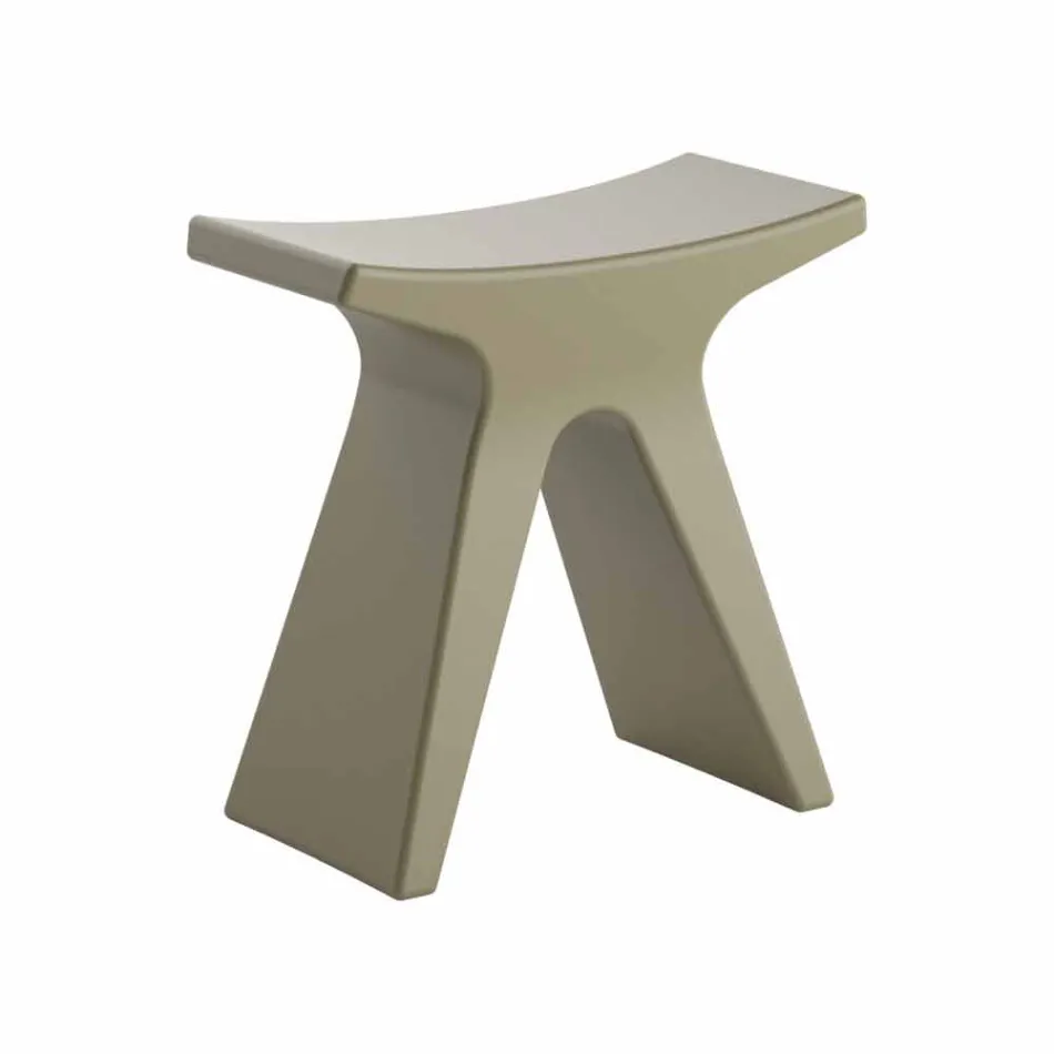 Sgabello Basso da Esterno in Polipropilene Made in Italy - Prue Viadurini