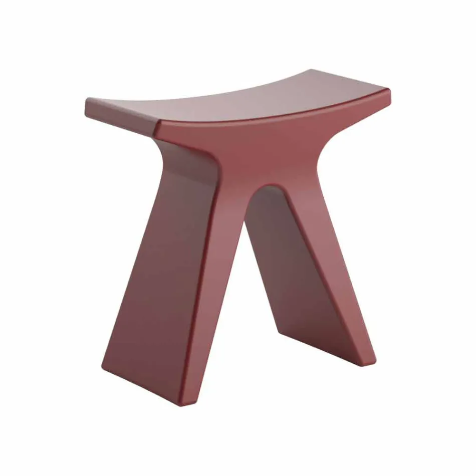 Sgabello Basso da Esterno in Polipropilene Made in Italy - Prue Viadurini