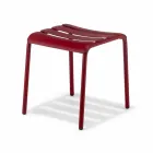 Sgabello Basso in Alluminio Verniciato da Esterno Made in Italy - Sondra Viadurini