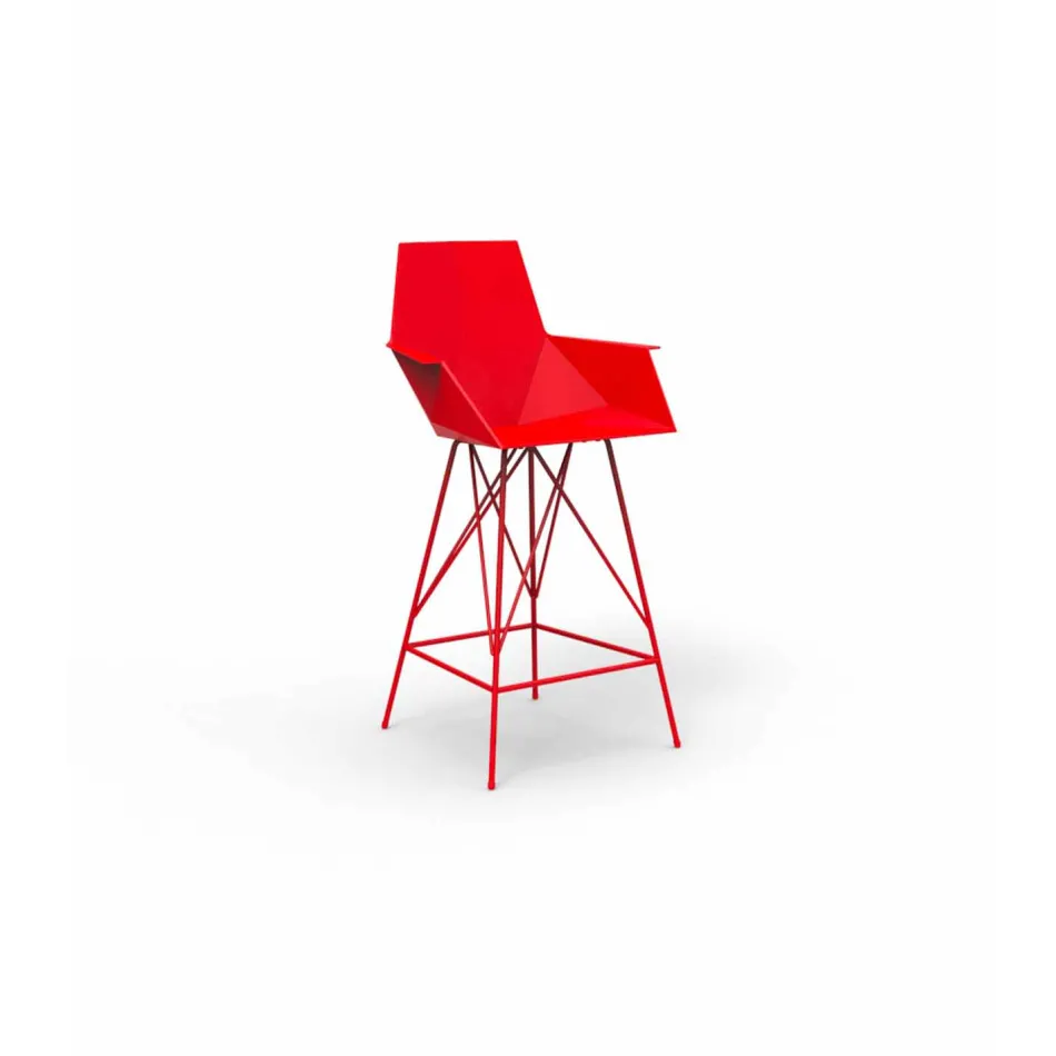 Sgabello con braccioli da giardino Faz Vondom, H 102 cm,design moderno Viadurini