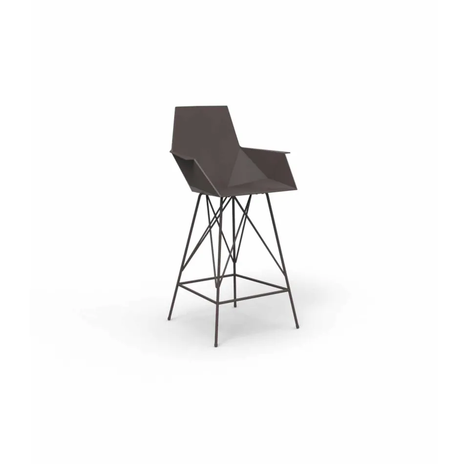 Sgabello con braccioli da giardino Faz Vondom, H 102 cm,design moderno Viadurini