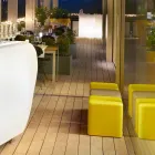 Sgabello cubo morbido poliuretano Slide Soft Cube di design made Italy Viadurini
